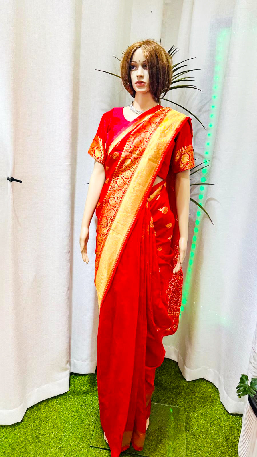 Banarashi Print Saree-Blouse